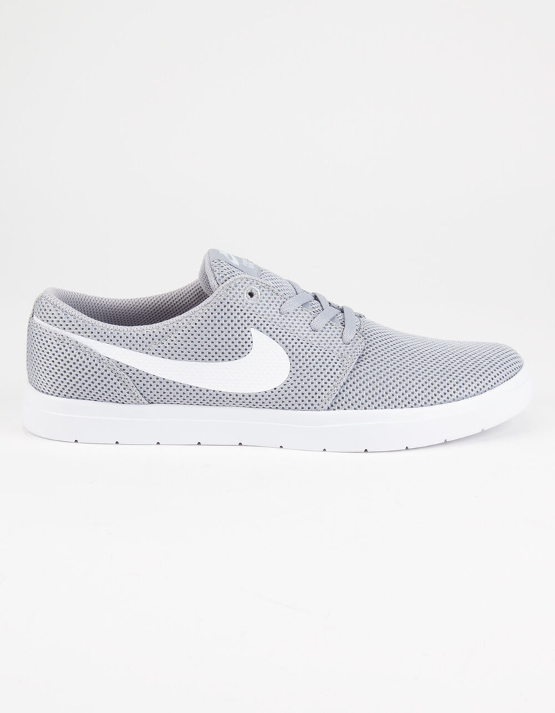 NIKE SB Portmore II Ultralight Wolf Grey & White Shoes image number 0