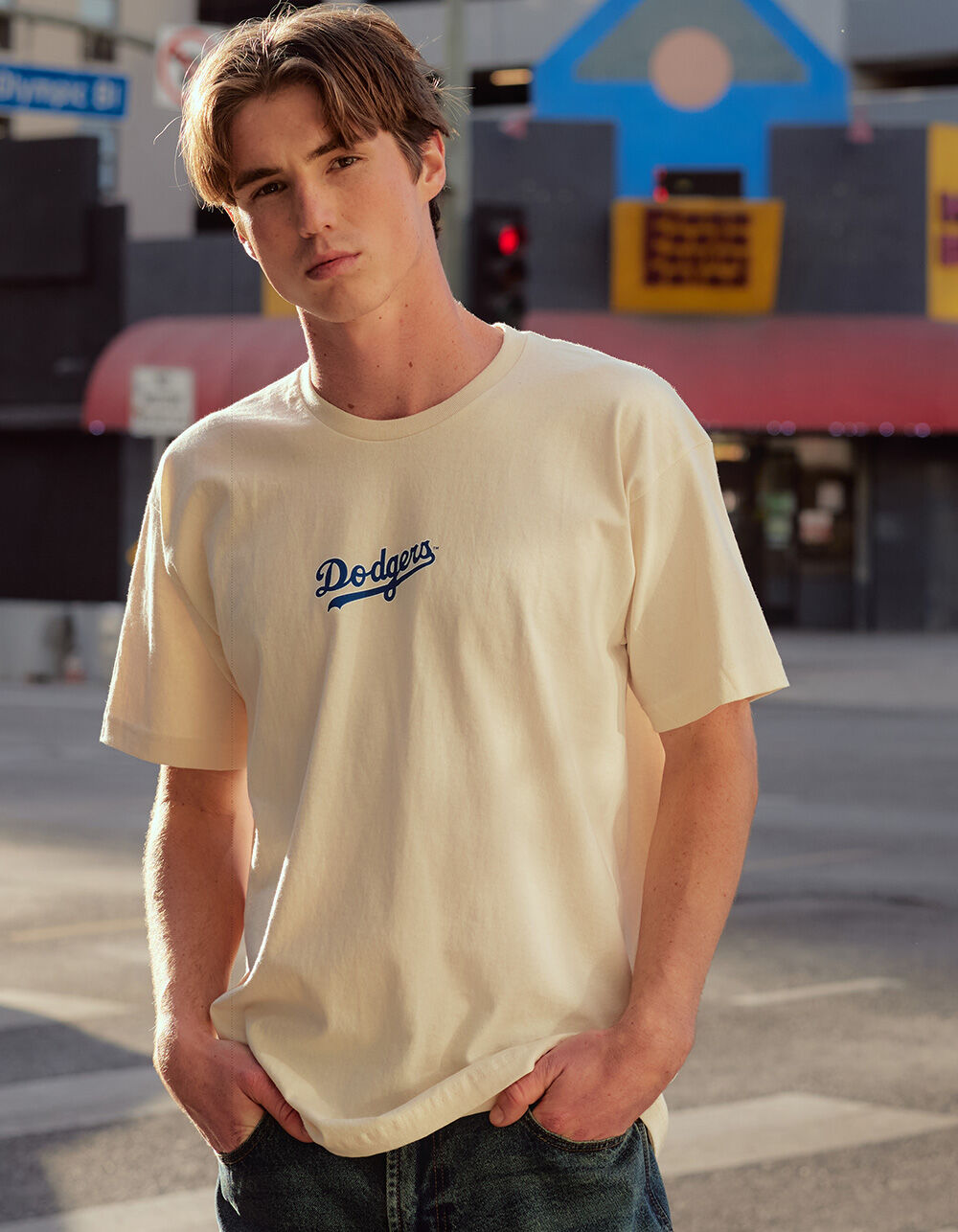 Tシャツ(半袖+袖なし) L'Appartement NILI LOTAN T/T BASEBALL TE Los Angeles Dodgers Spring Training 2025 Tee Shirt– Tiny Turnip