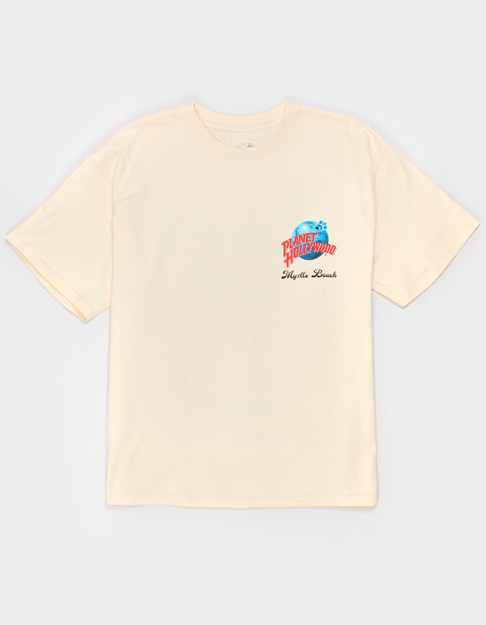 PLANET HOLLYWOOD Myrtle Beach Mens Boxy Tee - CREAM | Tillys