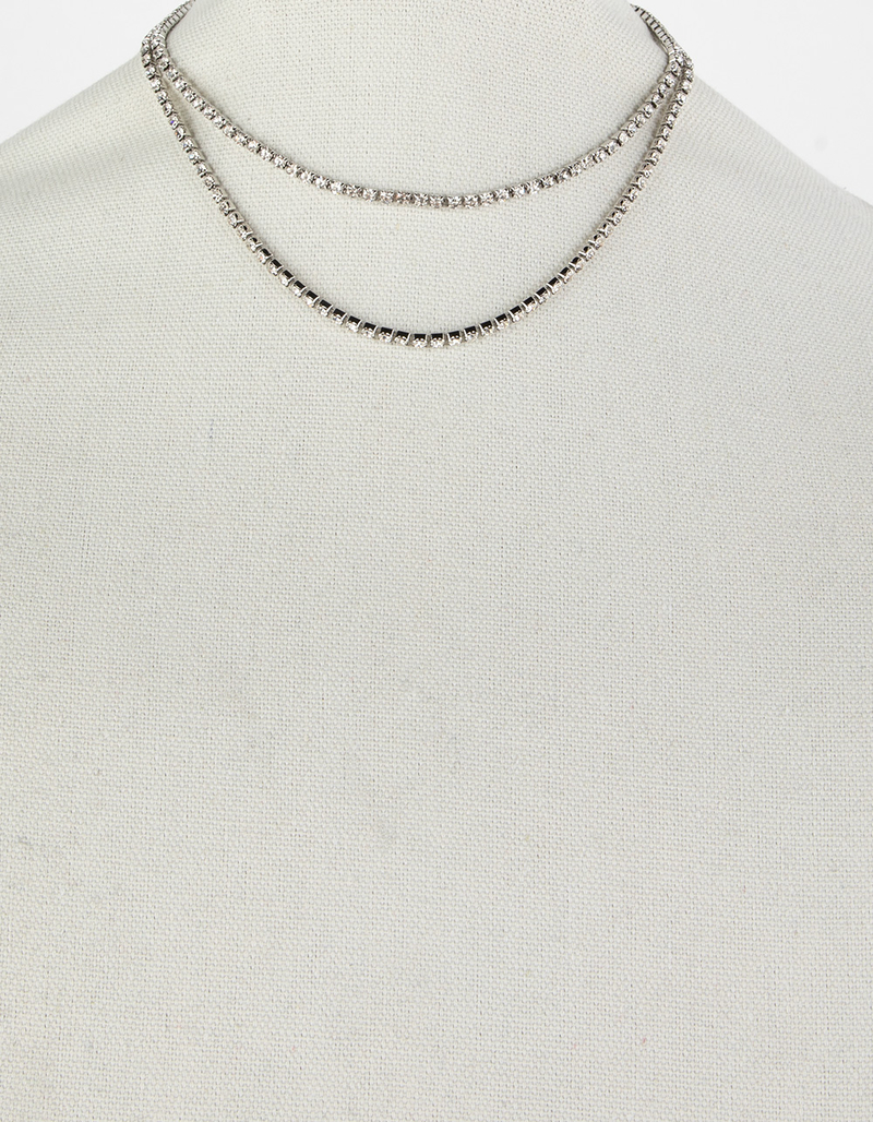 RSQ 2 Pack Rhinestone Necklace image number 2