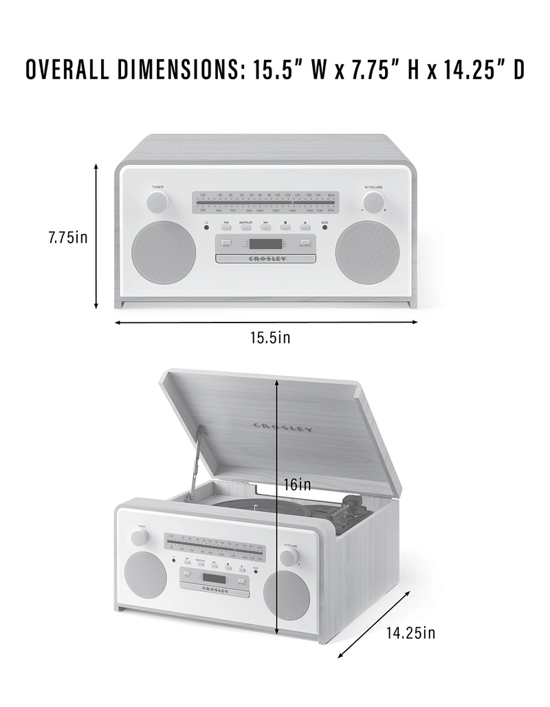 CROSLEY Carter 7-In-1 Record Player image number 4