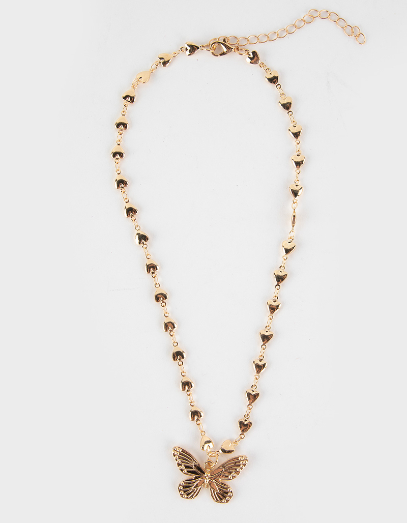 FULL TILT Butterfly Heart Choker image number 0