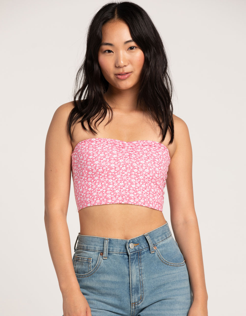 FULL TILT Print Cinch Womens Tube Top image number 0
