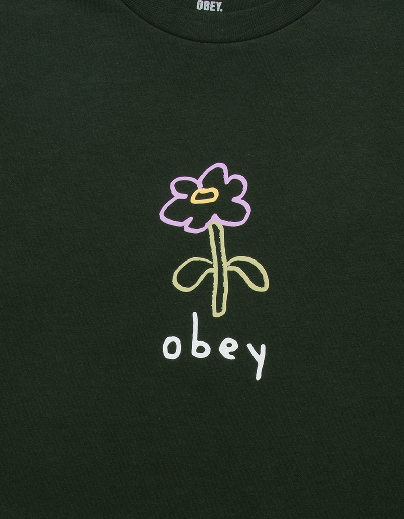 OBEY Cartoon Flower 2 Mens Tee image number 2