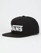 VANS Drop II Black Mens Snapback Hat image number 1
