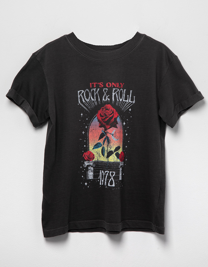 GIRL DANGEROUS Rose Girls Boyfriend Tee image number 0