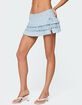 EDIKTED Yaz Layered Pleated Mini Skort image number 4