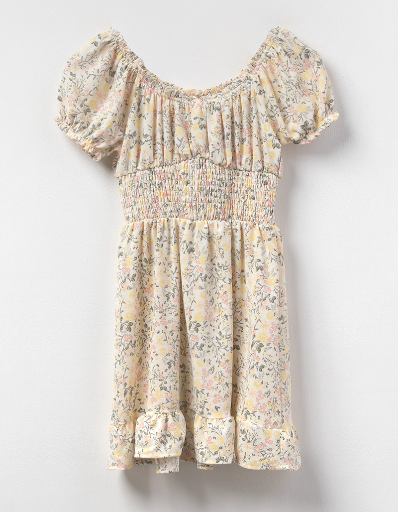 NO COMMENT Emma Girls Smocked Dress image number 0