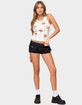 EDIKTED Cavella Stretchy Denim Micro Shorts image number 4