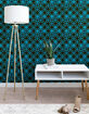 DENY DESIGNS Gnomeapple Muted Retro Checkered Pattern  2" x 10" Wallpaper Panel image number 3