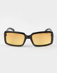 RSQ Orange Lens Rectangle Sunglasses image number 2