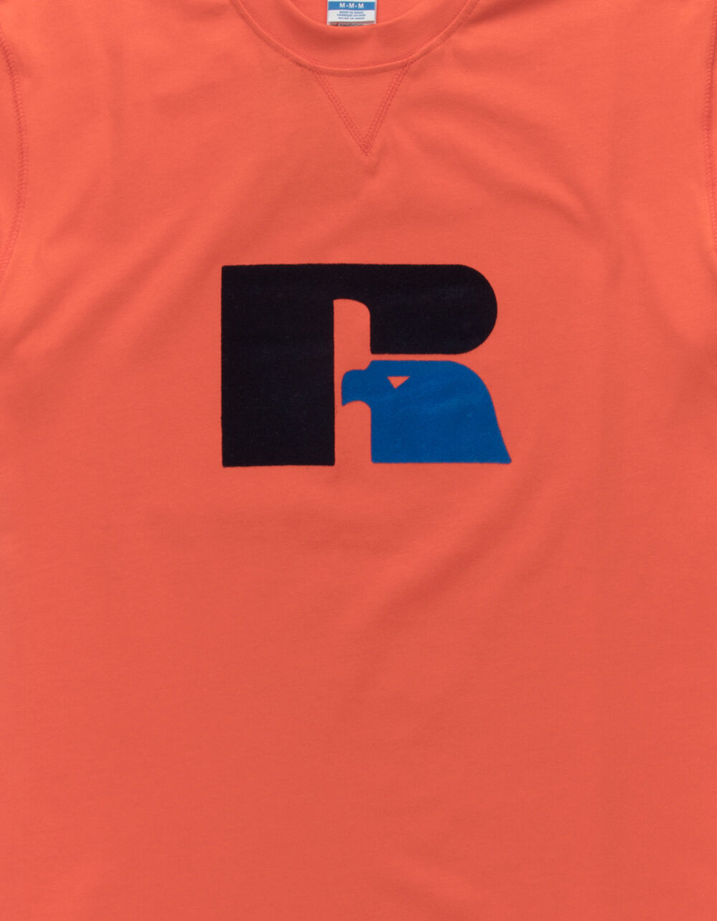 RUSSELL ATHLETIC Jerry Flock Orange Mens T-Shirt image number 1