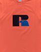 RUSSELL ATHLETIC Jerry Flock Orange Mens T-Shirt image number 2