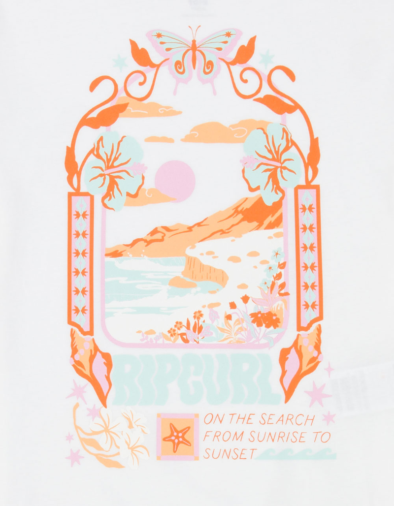 RIP CURL Sunset Skies Art Girls Tee image number 1