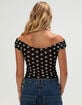 BDG Urban Outfitters Fia Dot Womens Off The Shoulder Top image number 4