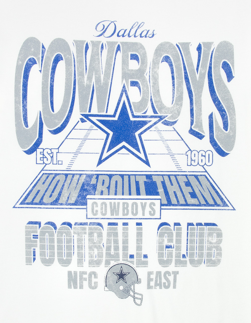 THE WILD COLLECTIVE Dallas Cowboys End Zone Mens Boxy Tee image number 1