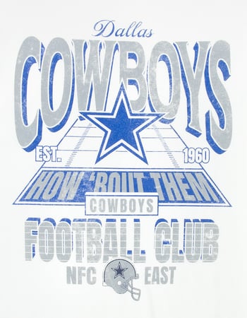 THE WILD COLLECTIVE Dallas Cowboys End Zone Mens Boxy Tee Alternative Image