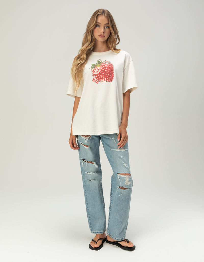 LEVI'S Premium Heart Strawberry Womens Boyfriend Tee image number 1