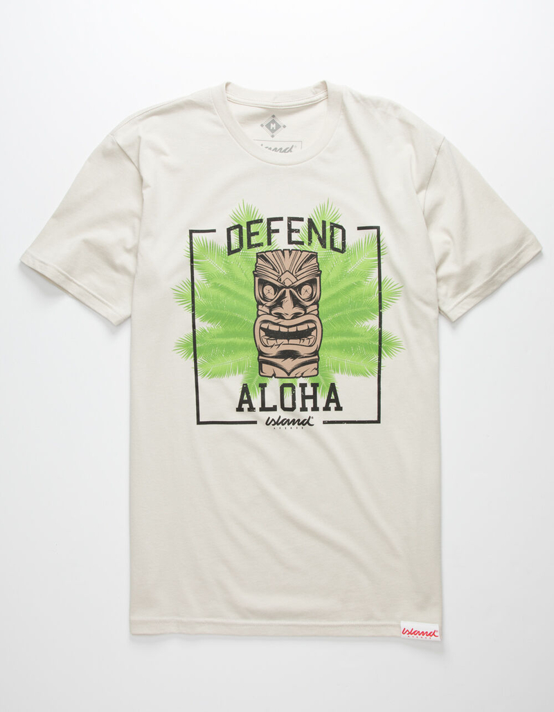 ISLAND AVENUE Defend Aloha Mens T-Shirt image number 0