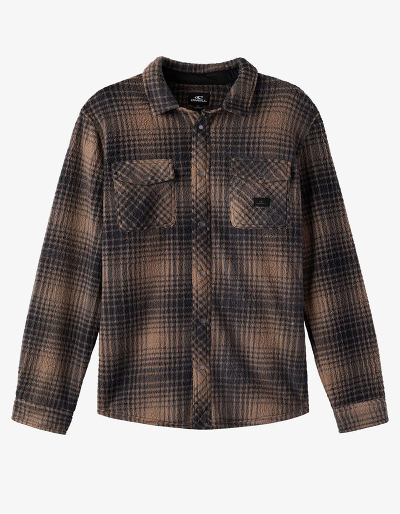 O'NEILL Glacier Plaid High Pile Superfleece Mens Flannel image number 0