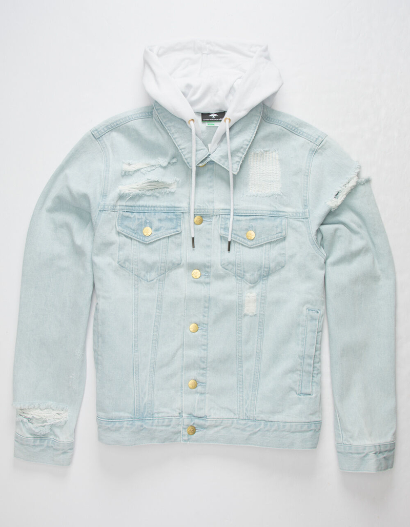 LRG Hooded Two For Mens Denim Jacket image number 0