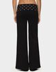 EDIKTED Reeva Polka Dot Fold Over Pants image number 3