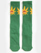 HUF Green Buddy Spotlight Mens Crew Socks image number 1