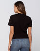 BOZZOLO Mock Neck Black Womens Tee image number 3