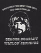 SEAGER x Waylon Jennings Dumb Ugly Mens Tee image number 3