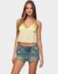 EDIKTED Krisa Sheer Chiffon Babydoll Top image number 1