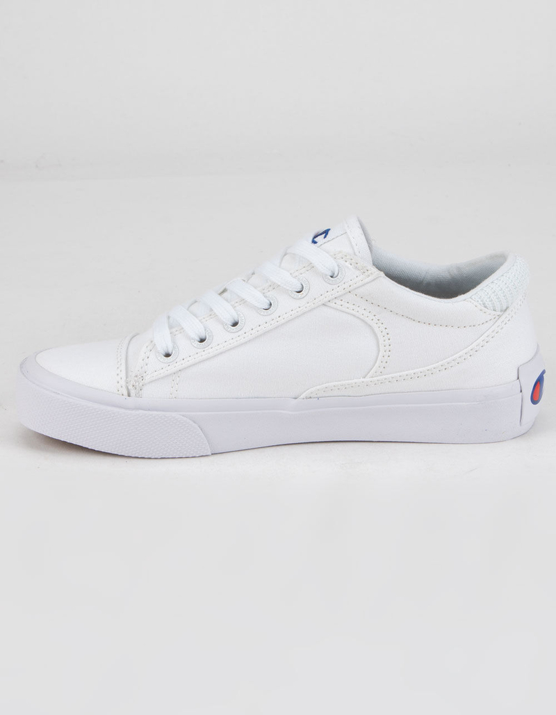 CHAMPION Fringe Lo Girls White Canvas Sneakers image number 3