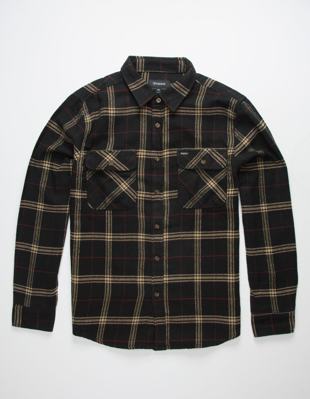 Black \u0026 Tan Mens Flannel Shirt 