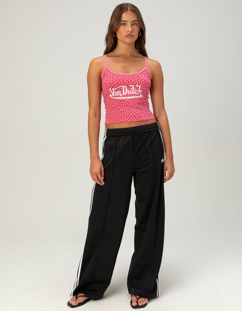 VON DUTCH Pink Leopard Womens Tank Top image number 1