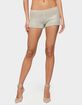 EDIKTED Mackenzie Rhinestone Knit Shorts image number 1