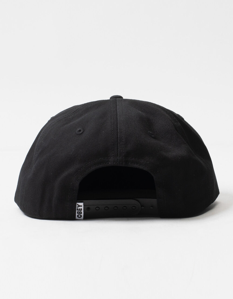 OBEY Bold Label Organic 5 Panel Mens Strapback Hat image number 1