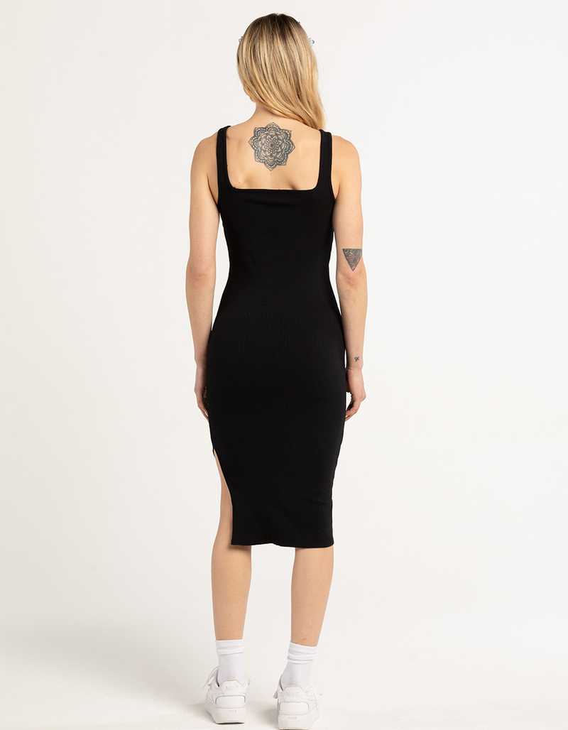 RSQ Womens Square Neck Bodycon Midi Dress image number 2