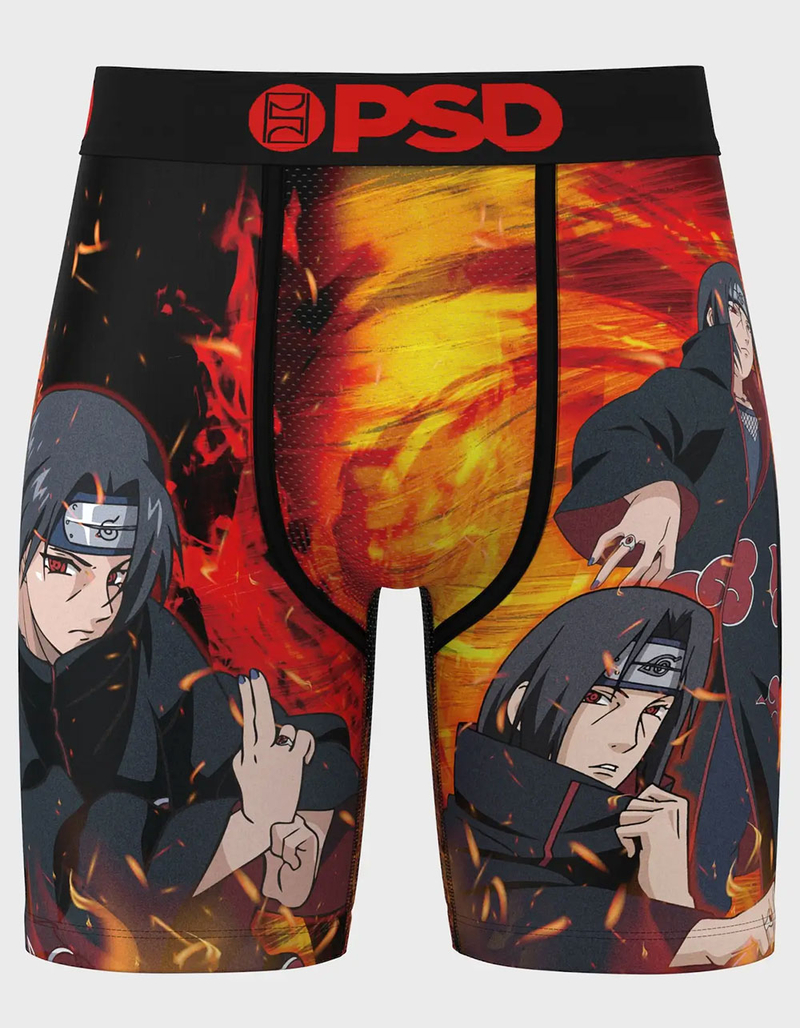 PSD x Naruto Itachi Burn Mens Boxer Briefs image number 0