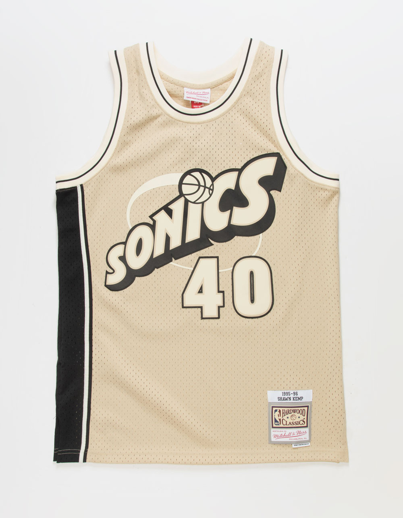 MITCHELL & NESS NBA Flight Swingman Shawn Kemp Seattle Supersonics 1995-96 Mens Jersey image number 0