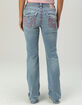 TRUE RELIGION Becca Mid Rise Super T Flap Womens Bootcut Jeans image number 2