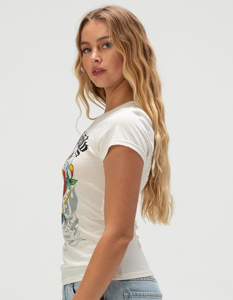 ED HARDY Love Kills Slowly Rhinestone Womens Fitted Tee image number 3