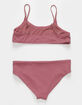 DAMSEL Flat Rib Bralette Girls Bikini Set image number 2