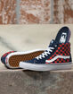 VANS Checkerboard Sk8-Hi Pro Mens Navy & Orange Shoes image number 2