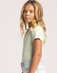 FULL TILT Essentials Girls V Neck Rib Tee image number 2