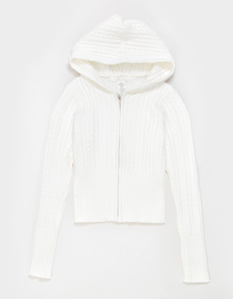 FULL TILT Cable Girls Zip-Up Hoodie image number 1