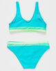 BEACH LINGO Colorblock Rays For Days Girls Bralette Bikini Set image number 2