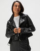 JJXX Jose Womens Faux Leather Biker Jacket image number 5