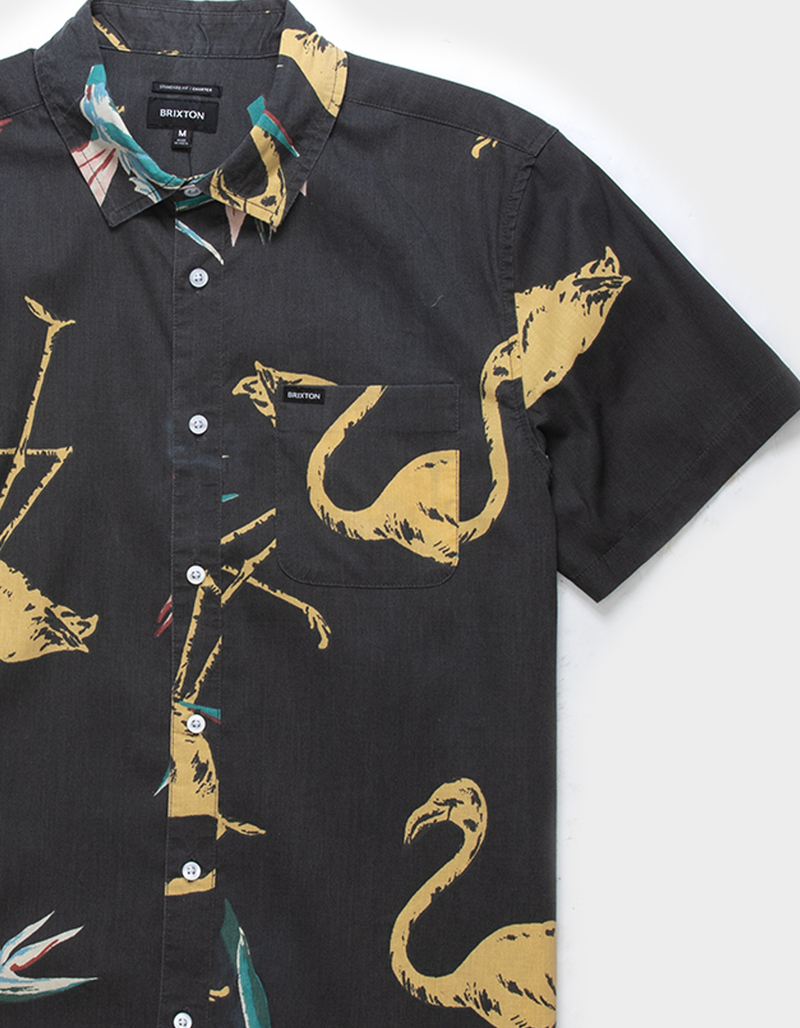 BRIXTON Charter Print Button Up Mens Shirt image number 1