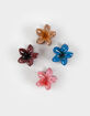 FULL TILT 4 Pack Mini Hawaiian Floral Claw Clips image number 2