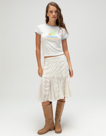 FULL TILT Lisbon Womens Ringer Tee Alternative Image