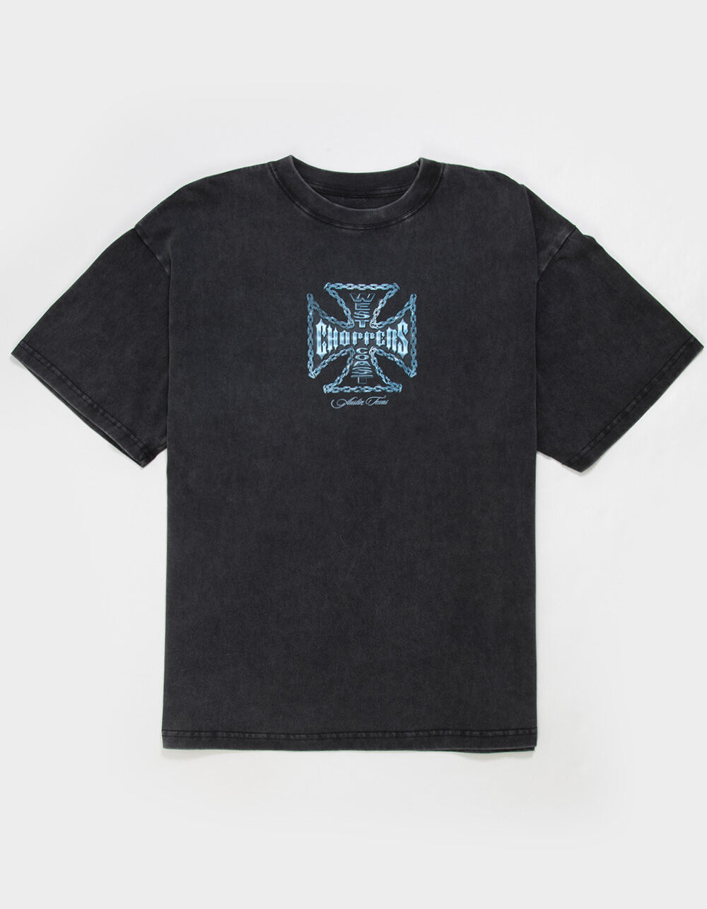 WEST COAST CHOPPERS Chained Up Mens Tee - WASHED BLACK - L | Tillys